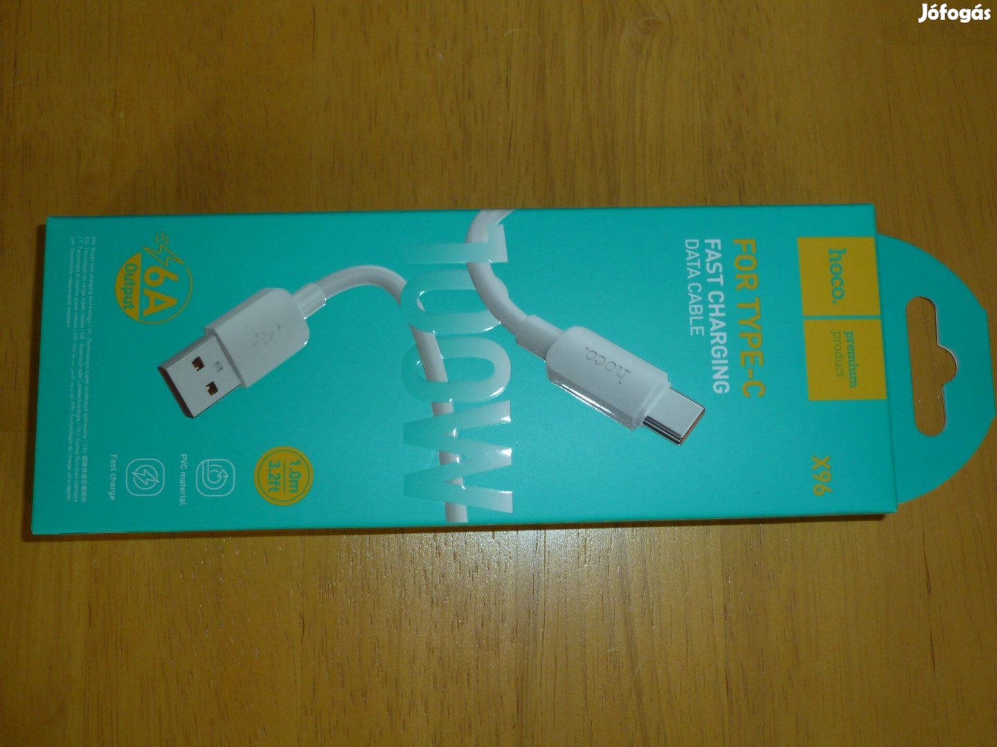 Hoco X96 USB - Type-C kábel, 100W, 1m, fehér eladó