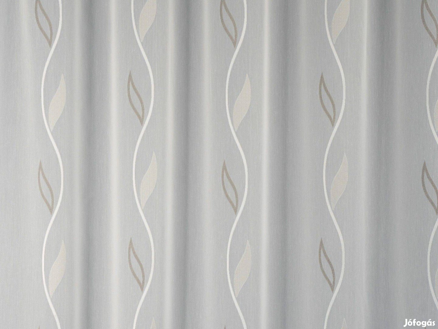Hófehér-barna új hullám mintás függöny (8m x 180 cm)