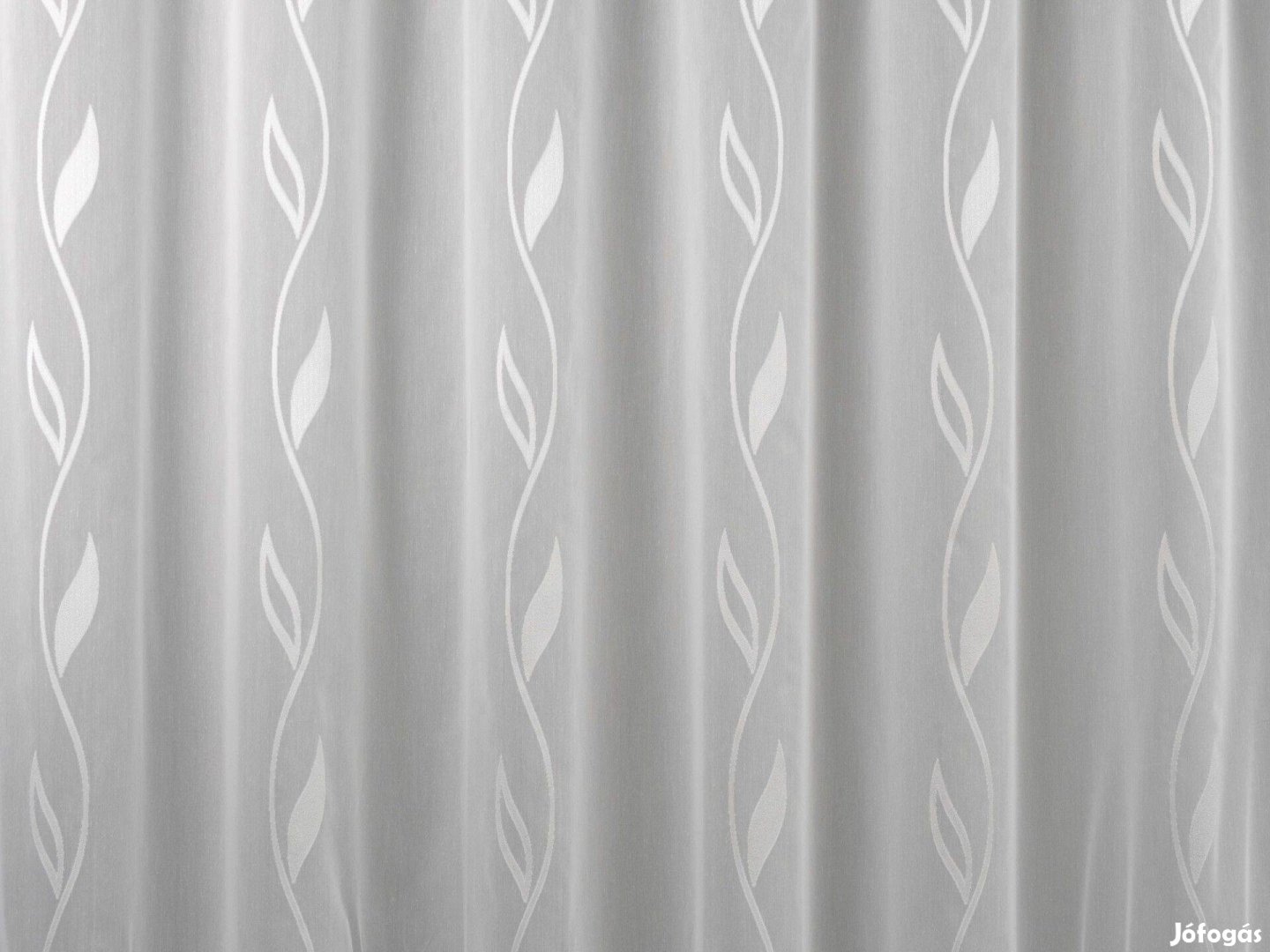 Hófehér hullám mintás új függöny 4,7m x 180 cm