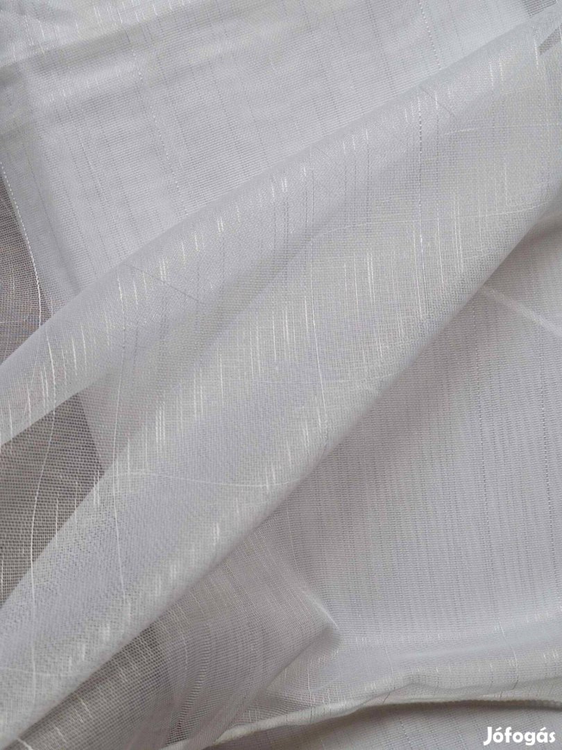 Hófehér új sablet függöny 8 m x 180 cm
