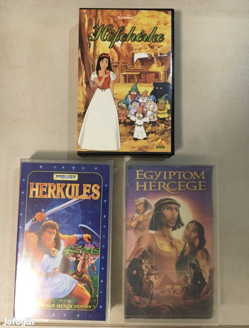 Hófehérke,Herkules,Egyiptom Hercege VHS 