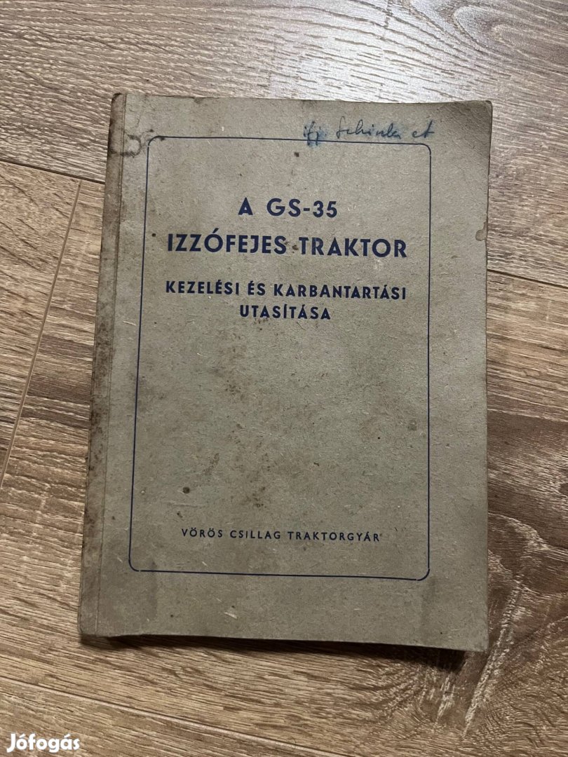 Hofherr GS-35 traktor kezelési és karbantartási útmutató