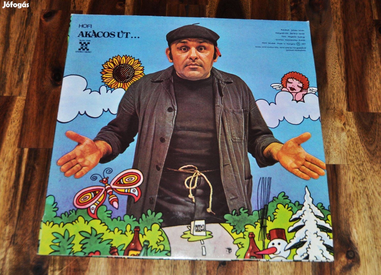 Hofi Géza Akácos út c. bakelit nagylemez 1977