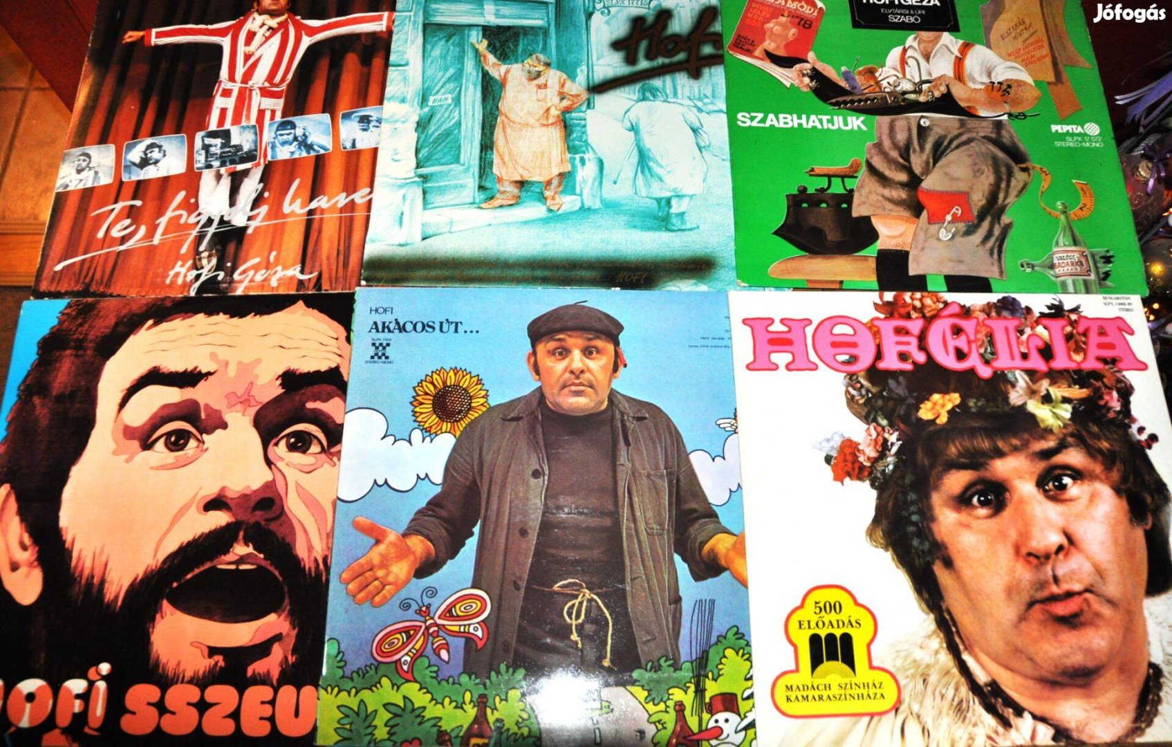 Hofi és egyéb bakelit nagylemez , vinyl LP