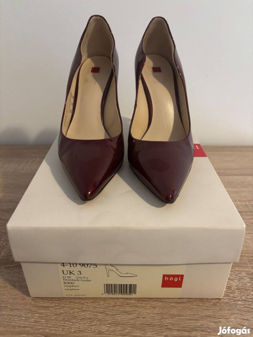 Högl bordó alkalmi cipő