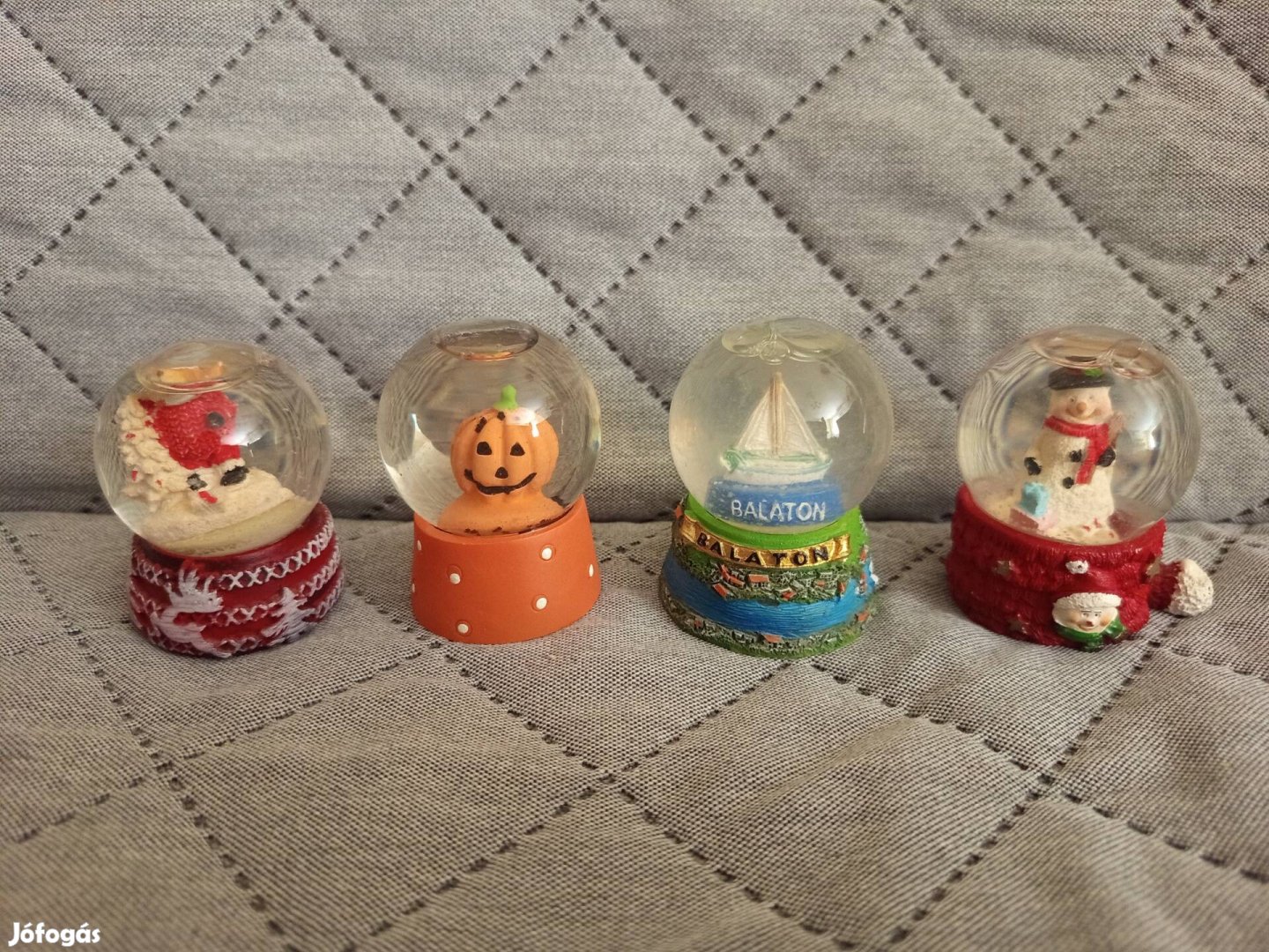 Hógömb Balaton, Halloween, Hóember, Rénszarvas újszerű 