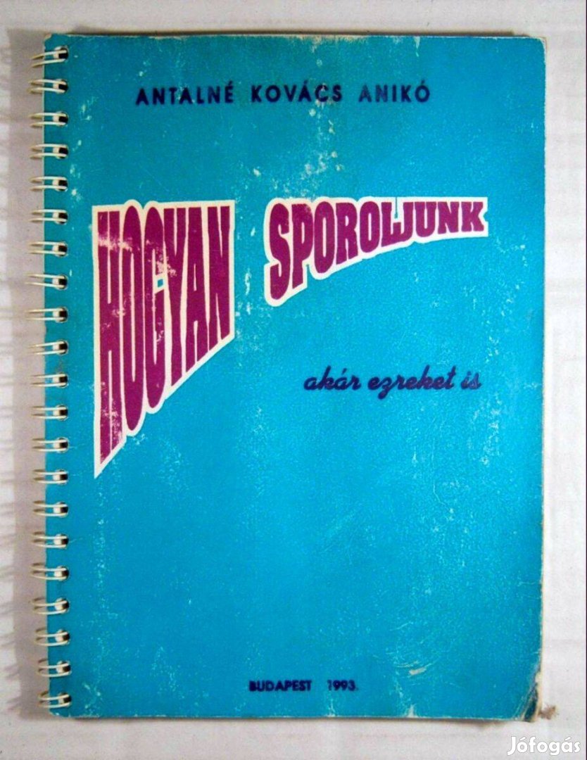 Hogyan Sporoljunk akár Ezreket is 1993 (Kovács Anikó) viseltes