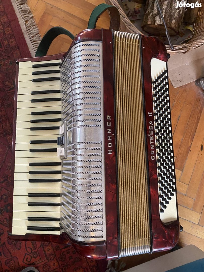 Hohner contessa 2 harmónika eladó 120 basszus 