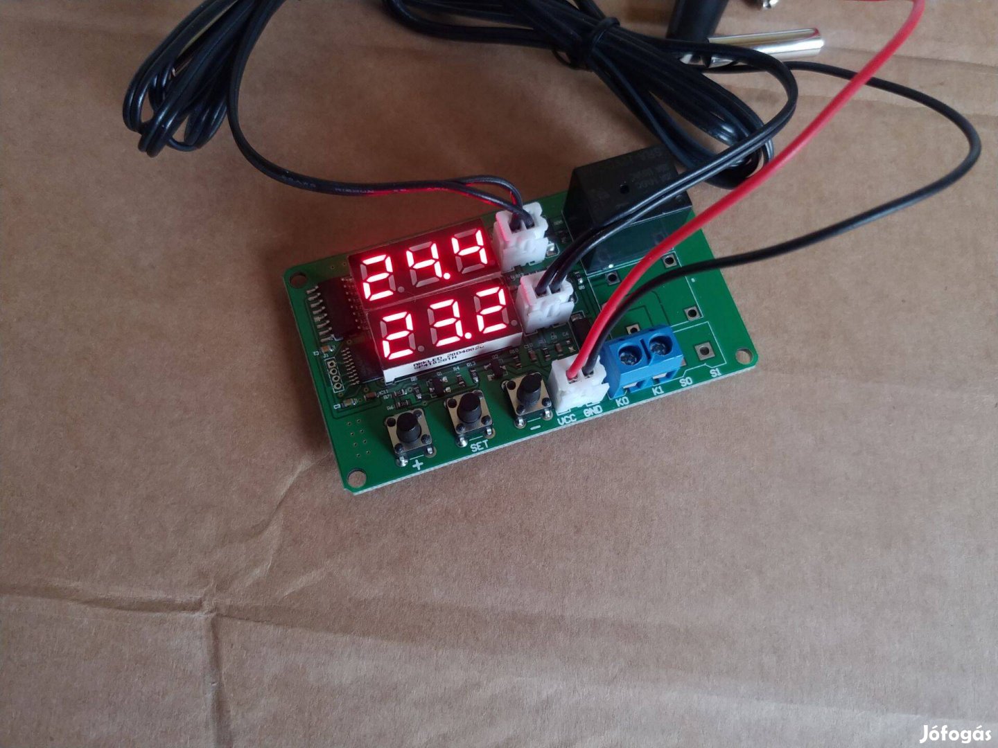 Hőkülönbség hőfok különbség kapcsoló napkollektor DC 12 Volt