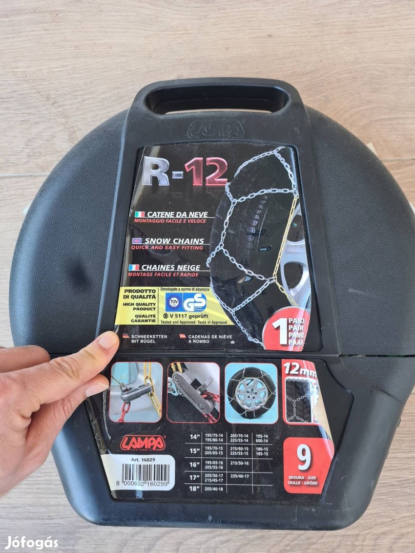 Hólánc Lampa R-12 9-es méret (1 pár)
