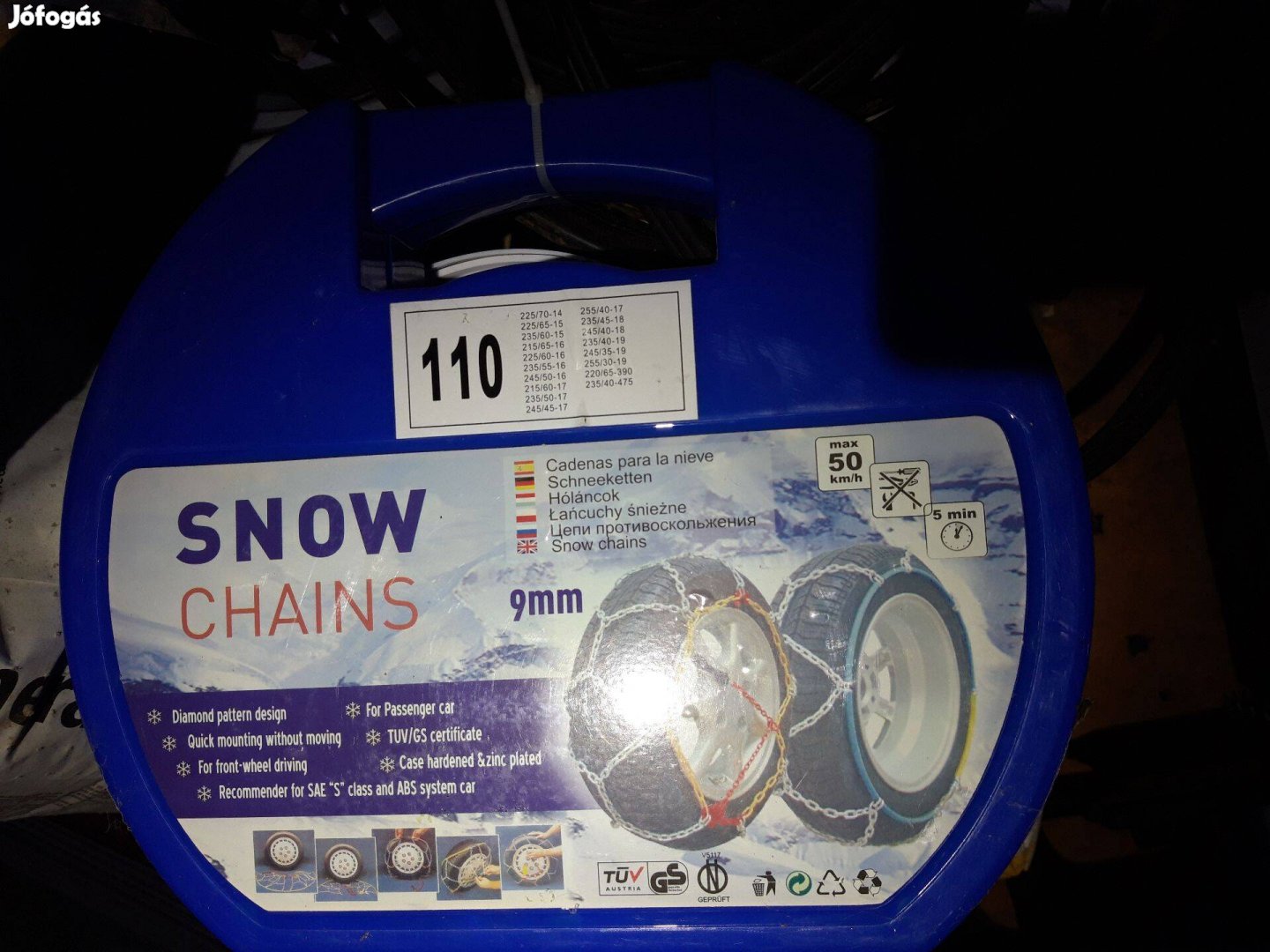 Hólánc SUV-ra, nagyobb kerékre KN110 9mm Bontatlan