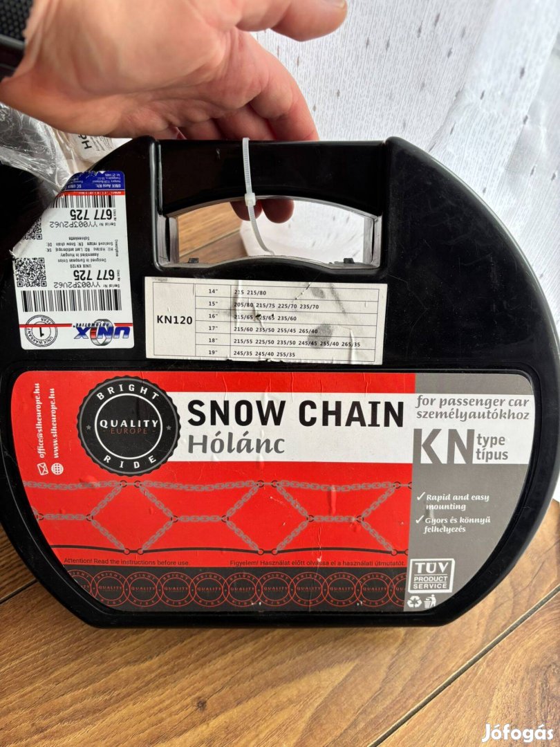 Hólánc - bontatlan, új - 215/80 -tól 255/35-ig