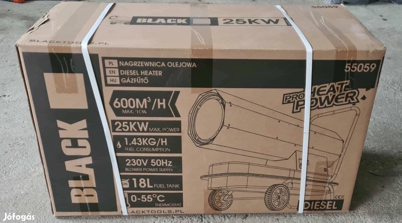 Hőlegfúvo Black 25 KW