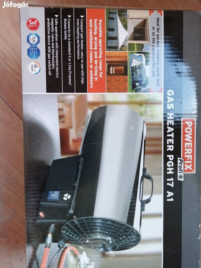 Hőlégfúvó Einhell 17 Kw Pg gáz dobozos új.