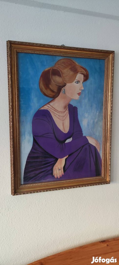 Hölgyet ábrázoló festmény eladó 