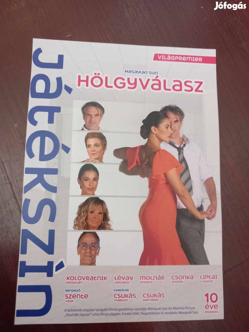 Hölgyválasz-Játékszín január5. vasárnap 19:00 2db jegy (még 2db lehet)