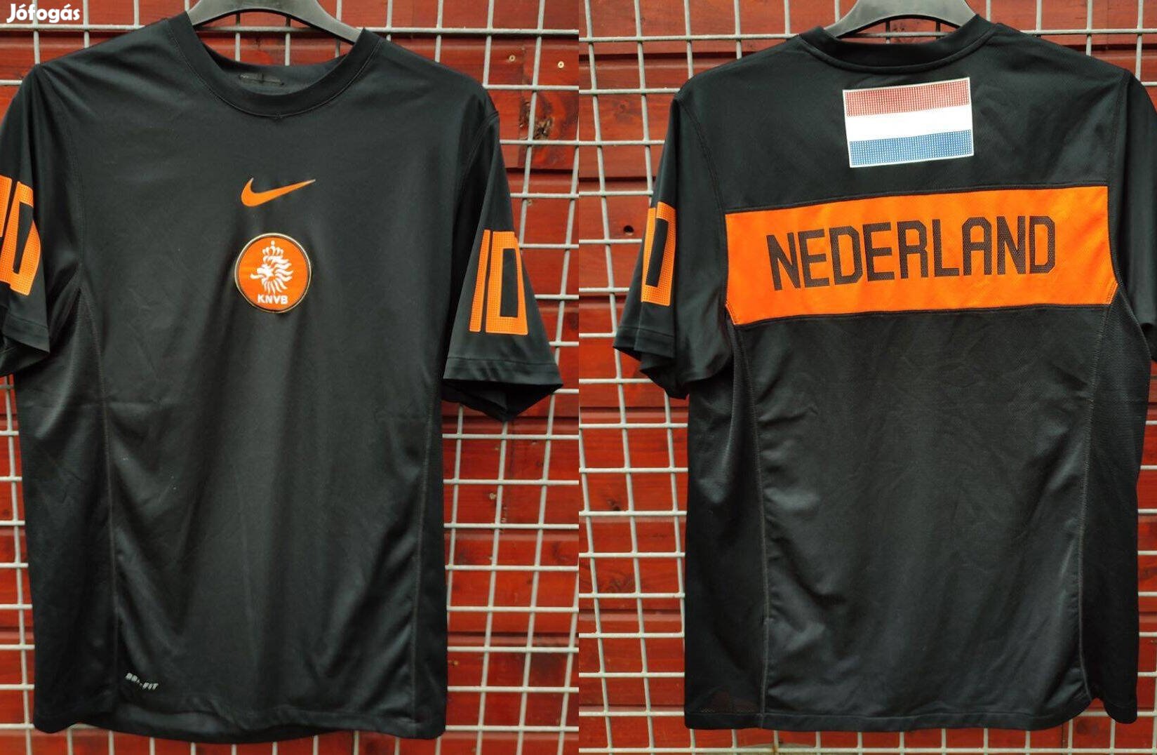 Holland válogatott eredeti Nike fekete narancssárga 2010 VB