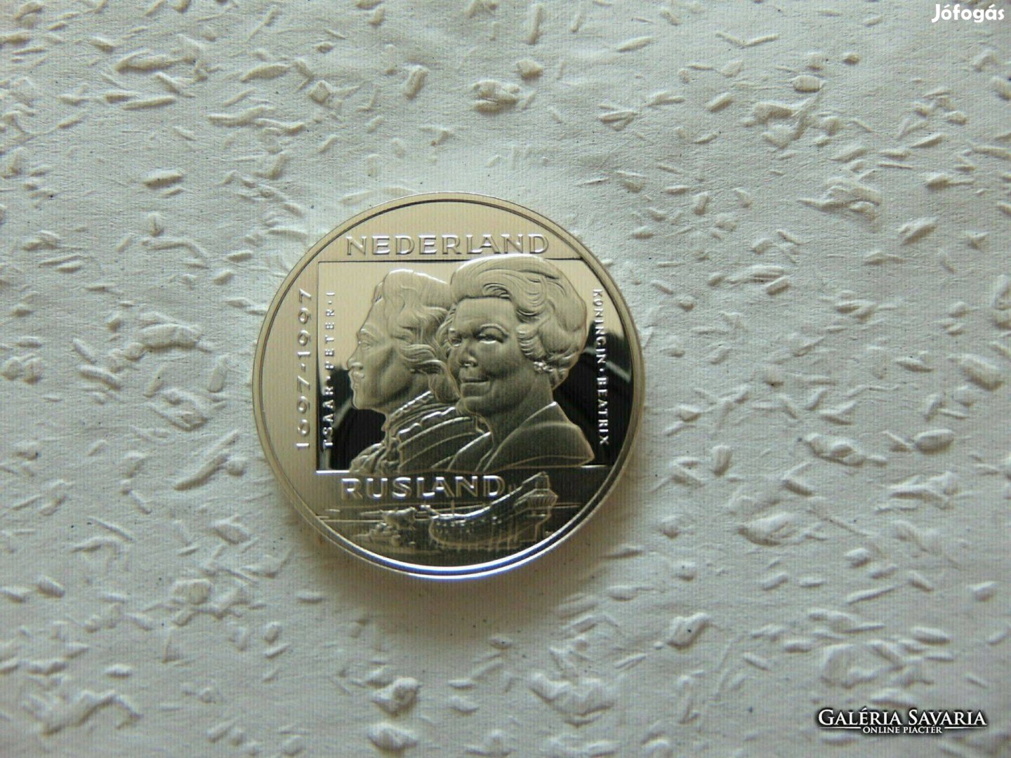 Hollandia ezüst 25 ecu 1997 PP 25.16 gramm
