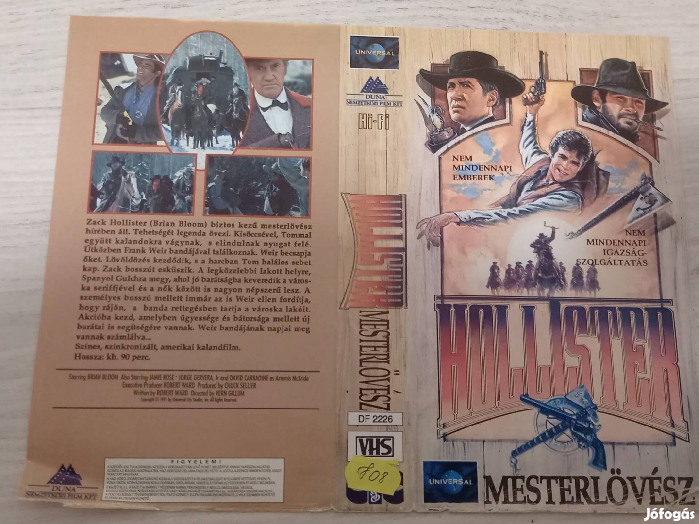 Hollister - Mesterlövész  - western vhs- David Carradine