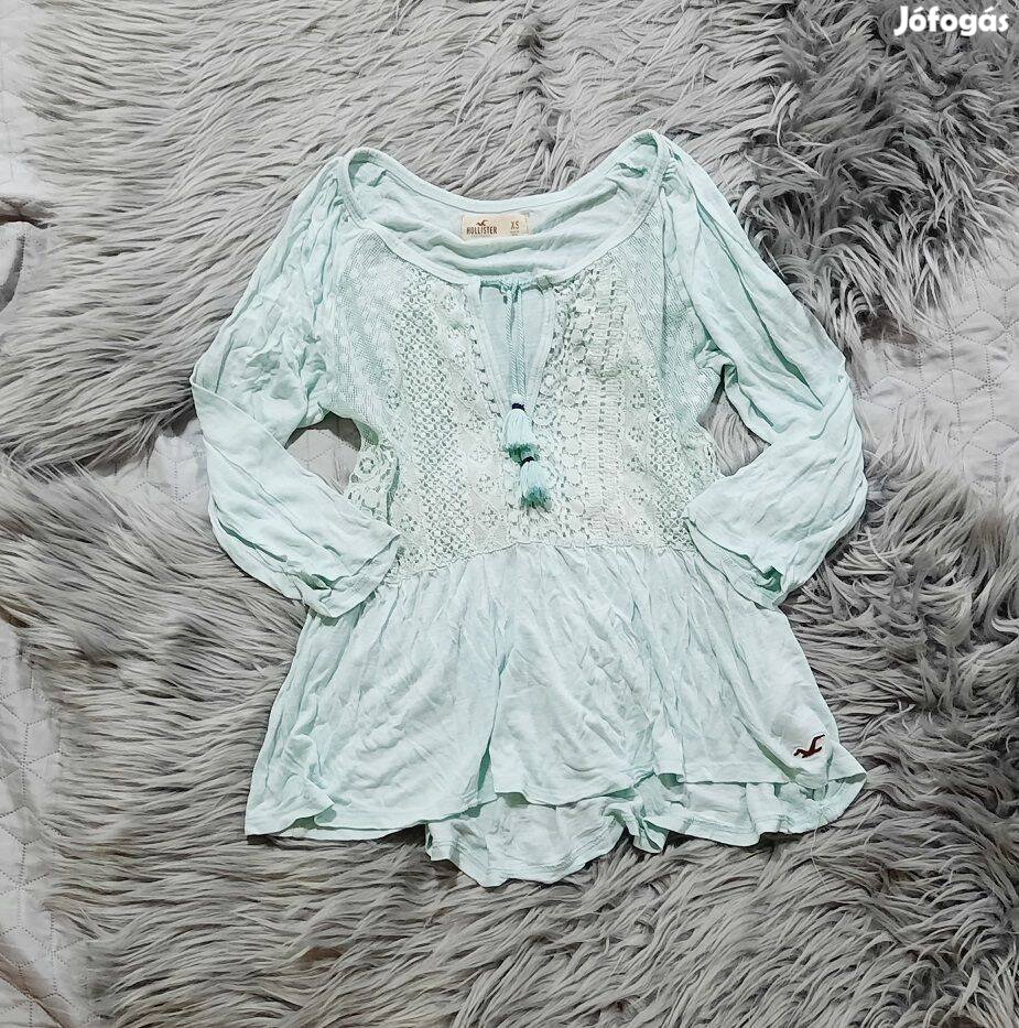 Hollister menta felső Xs-es