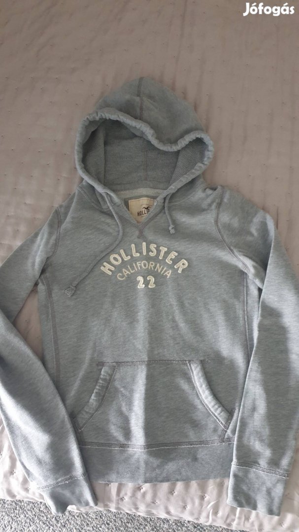 Hollister szürke kapucnis pulóver