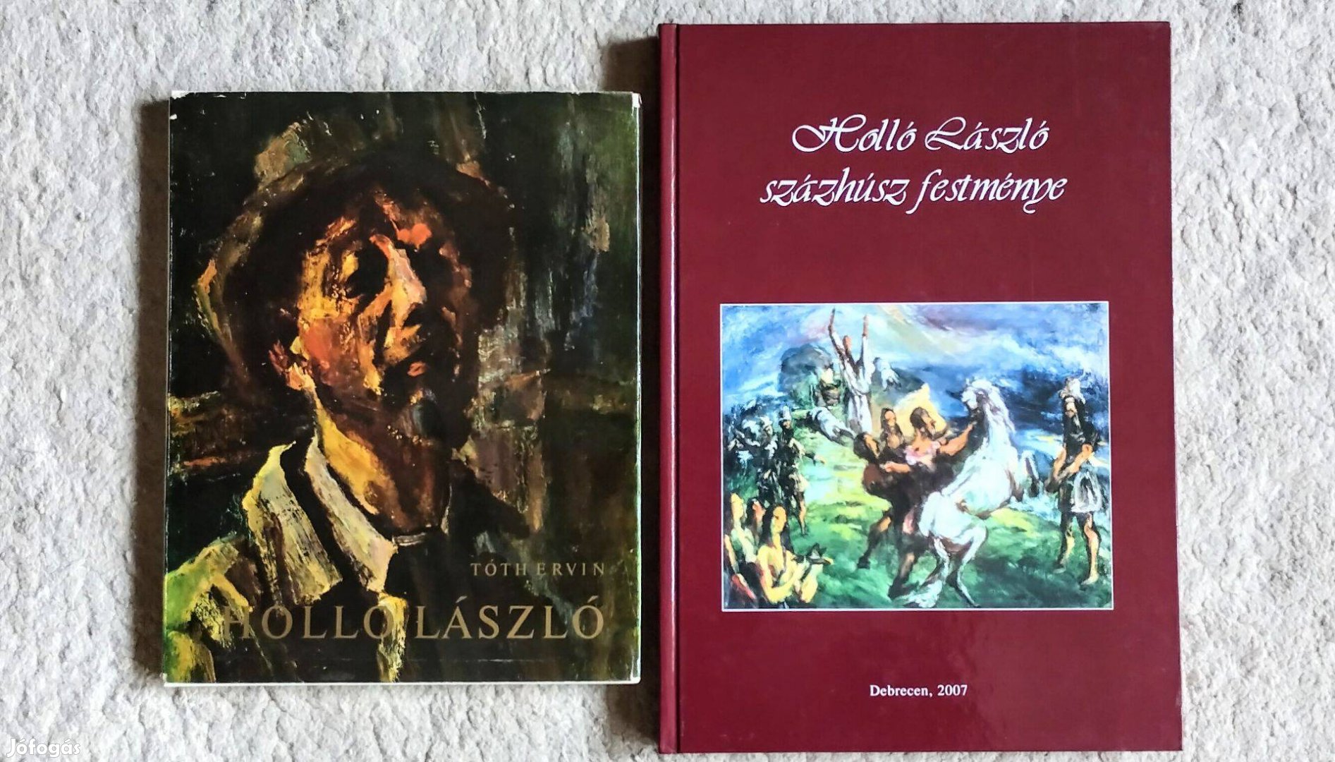 Holló László - 2 db könyv együtt - Holló László százhúsz festmén