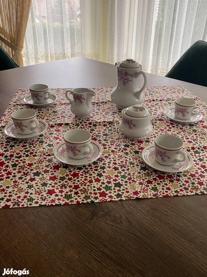 Hollóházi 5 személyes kávés készlet