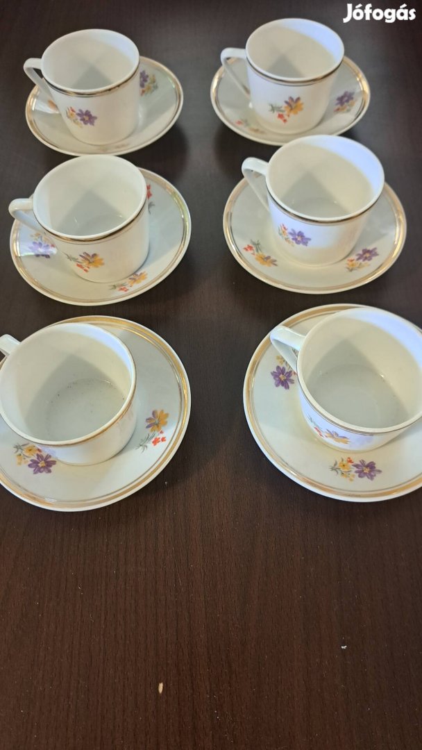 Hollóházi 6 személyes kávéskészlet 18311