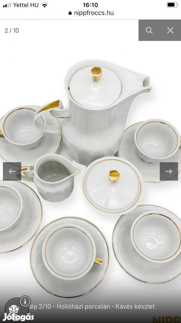 Hollóházi 6személyes kávés készlet !