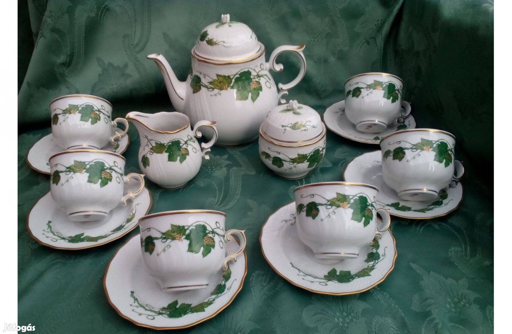 Hollóházi Arany Tokaj Teáskészlet , Új