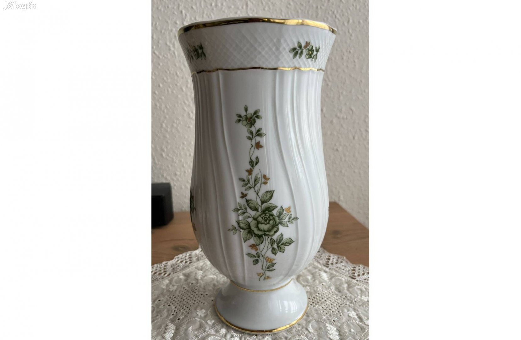 Hollóházi Erika mintás váza