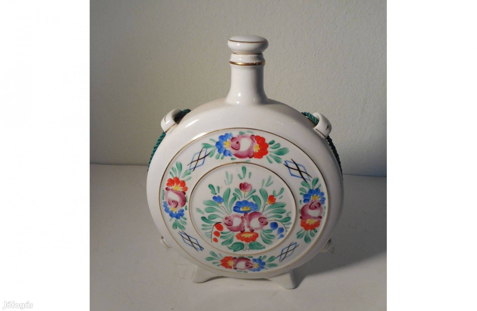 Hollóházi Porcelán kulacs