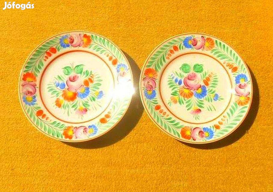 Hollóházi jelzett porcelán falitányér - disztányér