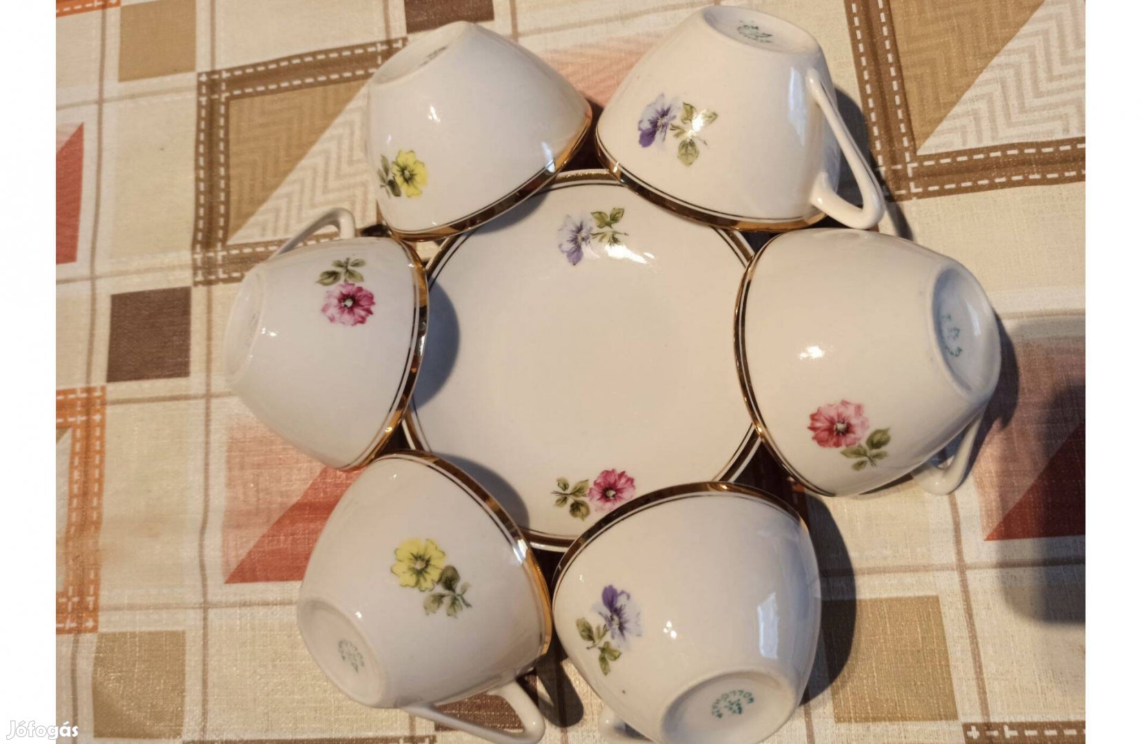 Hollóházi kávéspohár szett