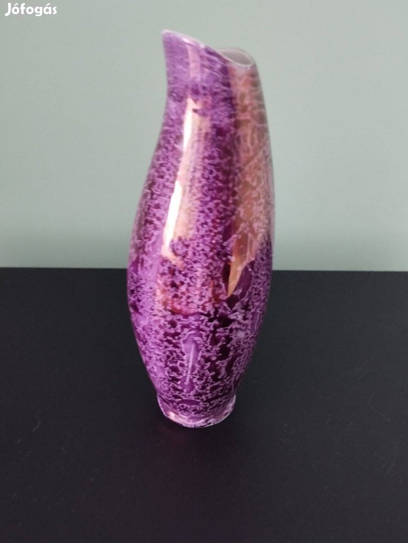 Hollóházi lila váza