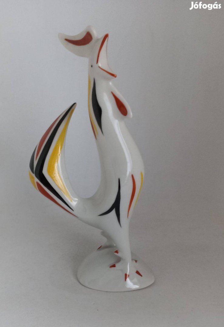 Hollóházi porcelán Art Deco Kakas!