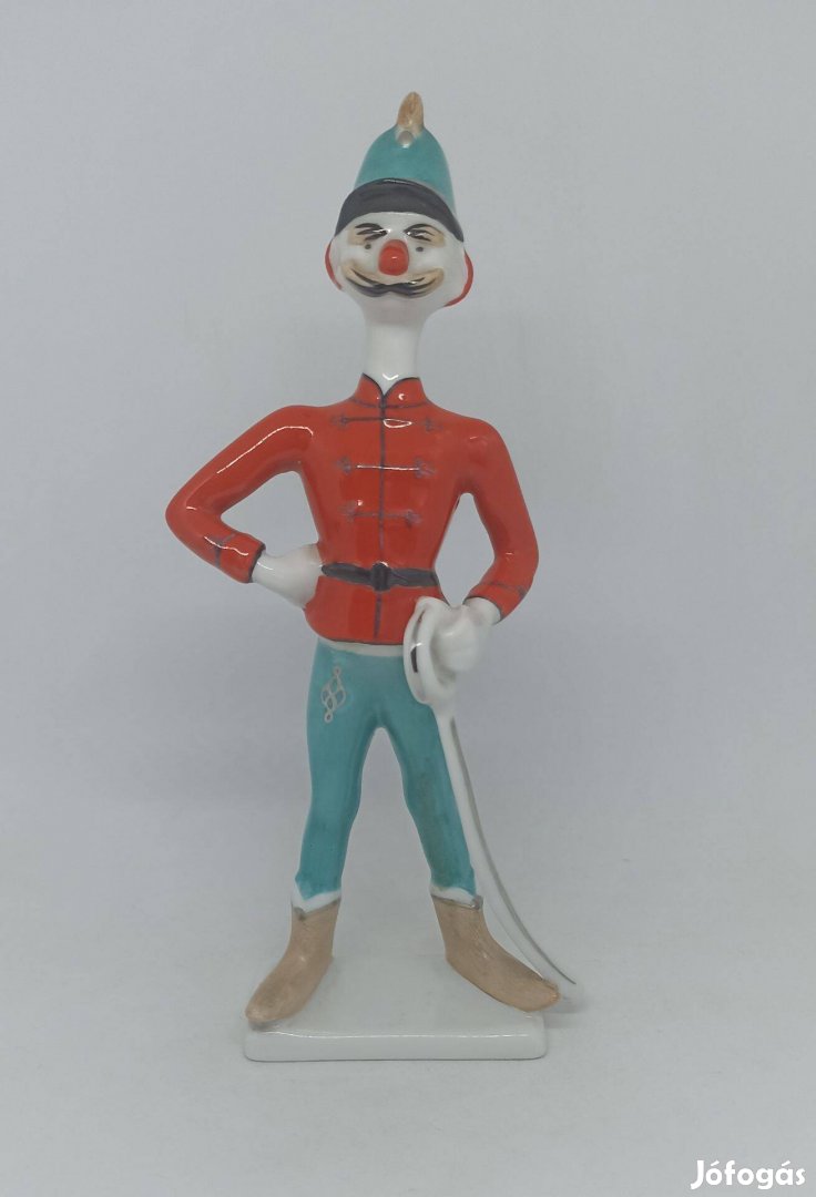 Hollóházi porcelán Hadik huszár!
