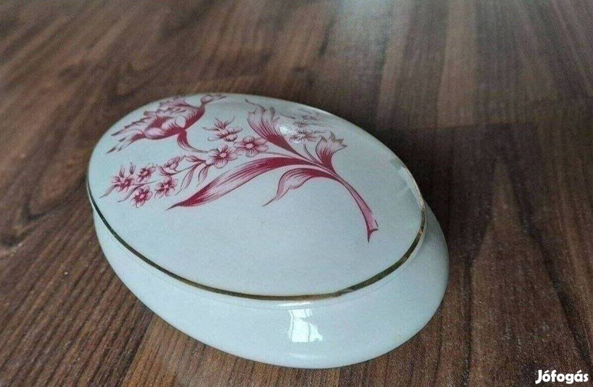Hollóházi porcelán bonbonier