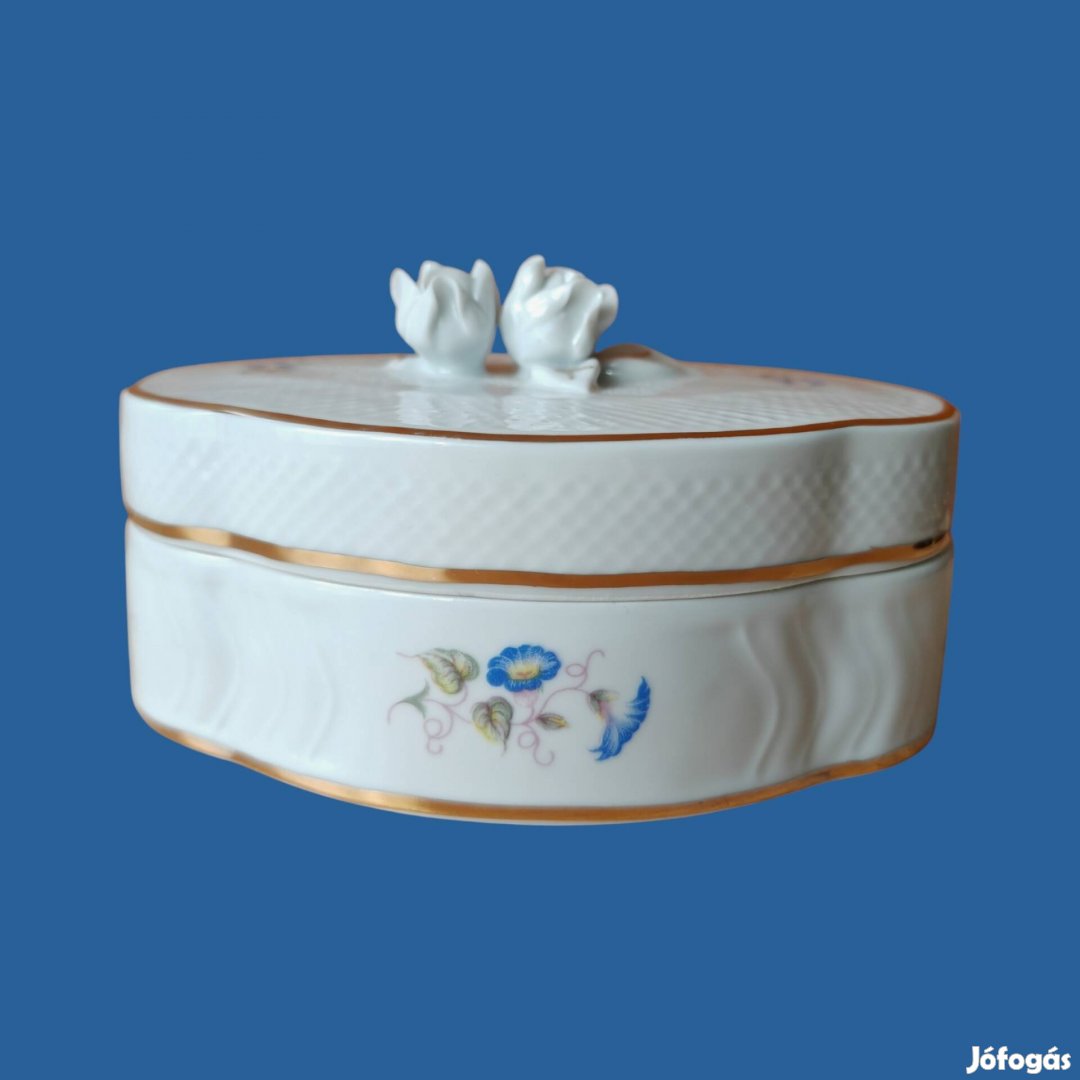 Hollóházi porcelán bonbonier