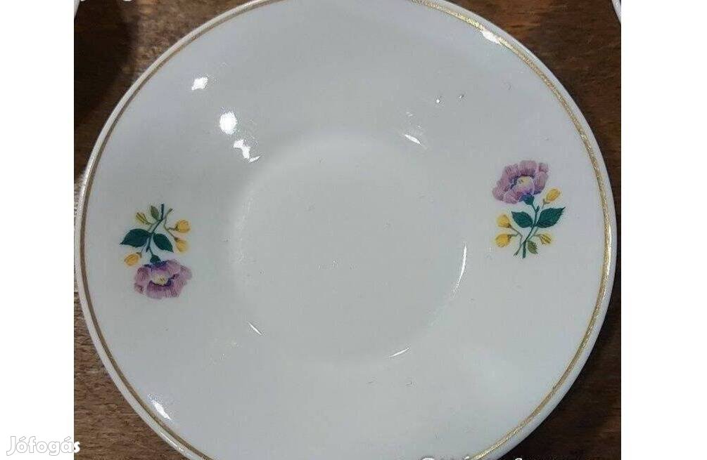 Hollóházi porcelán csészealjak - 3 DB