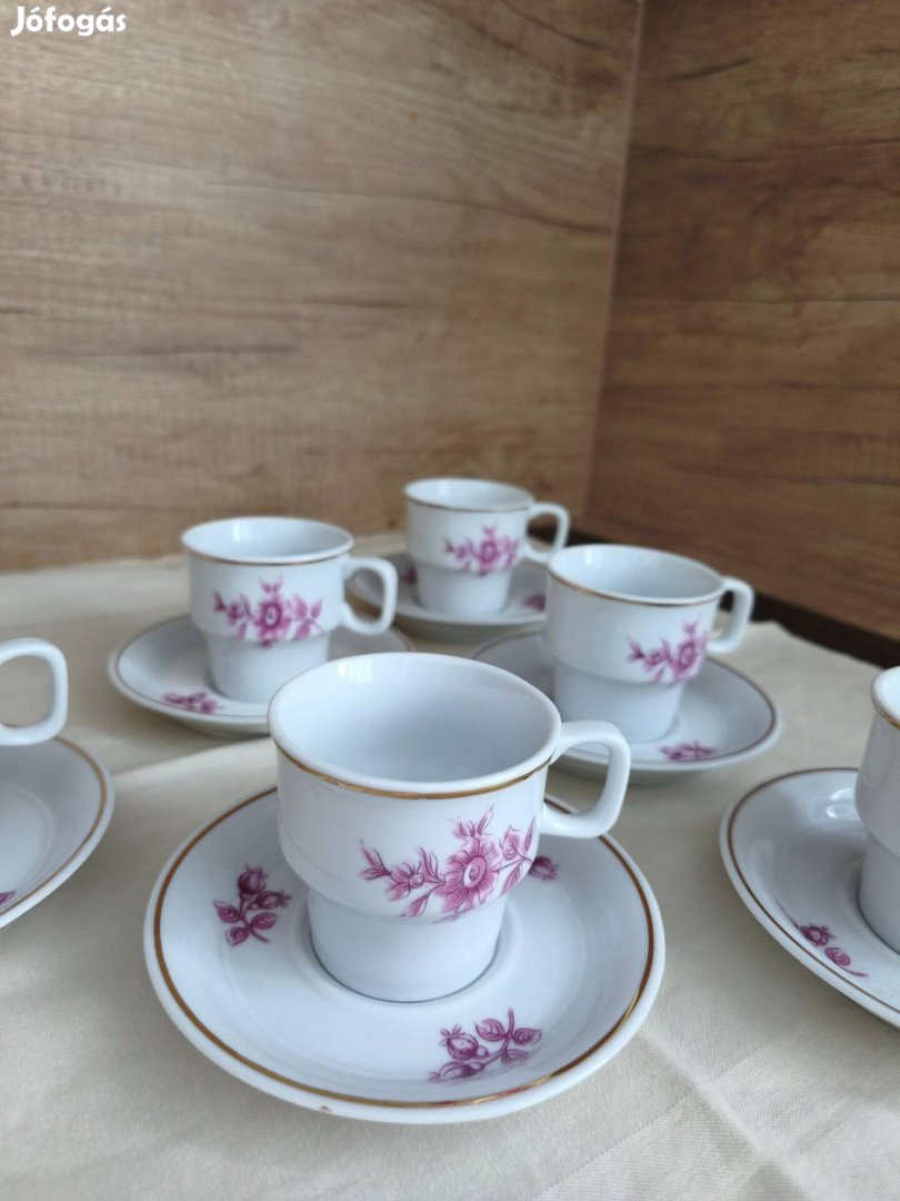 Hollóházi porcelán csészék