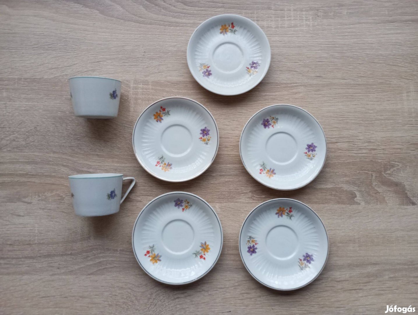 Hollóházi porcelán csészék és aljak hiánypótlásra