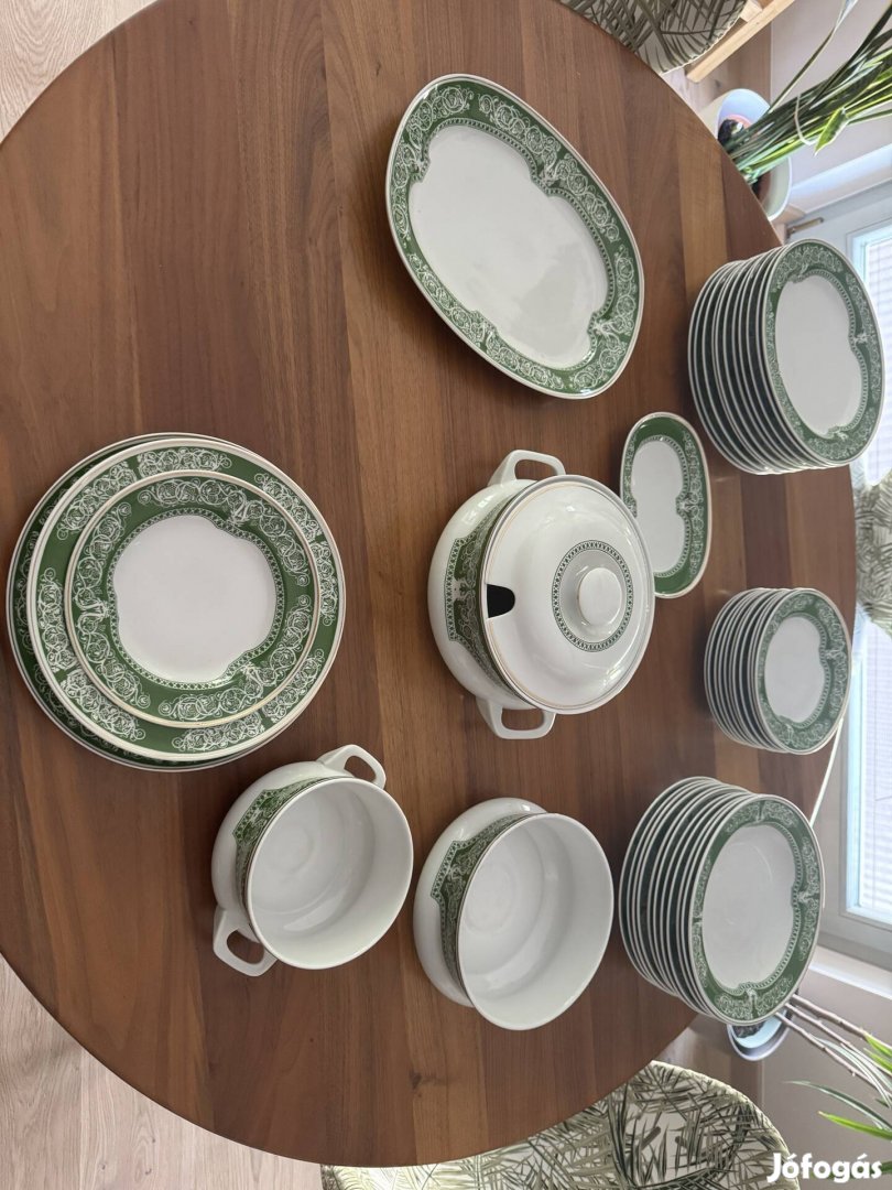 Hollóházi porcelán étkészlet 42db-s!