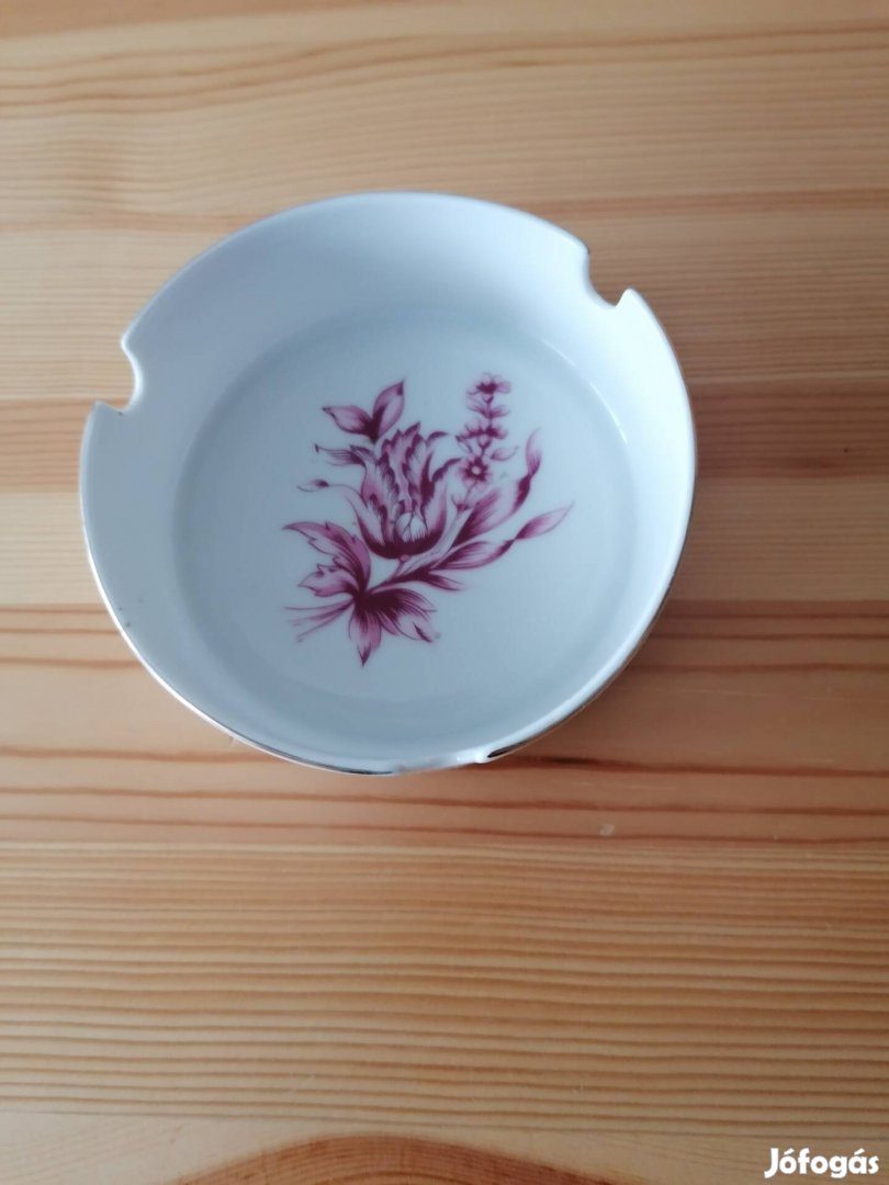 Hollóházi porcelán hamutál