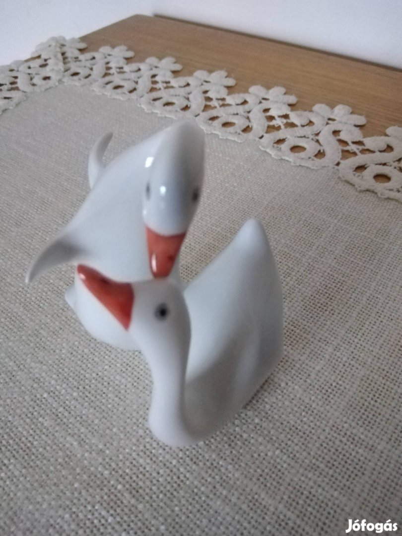 Hollóházi porcelán ludak lúd páros Hollóháza libák