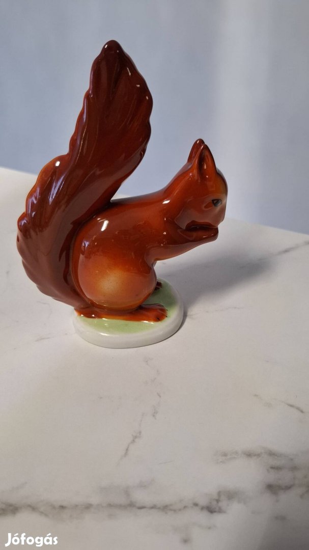 Hollóházi porcelán mókus