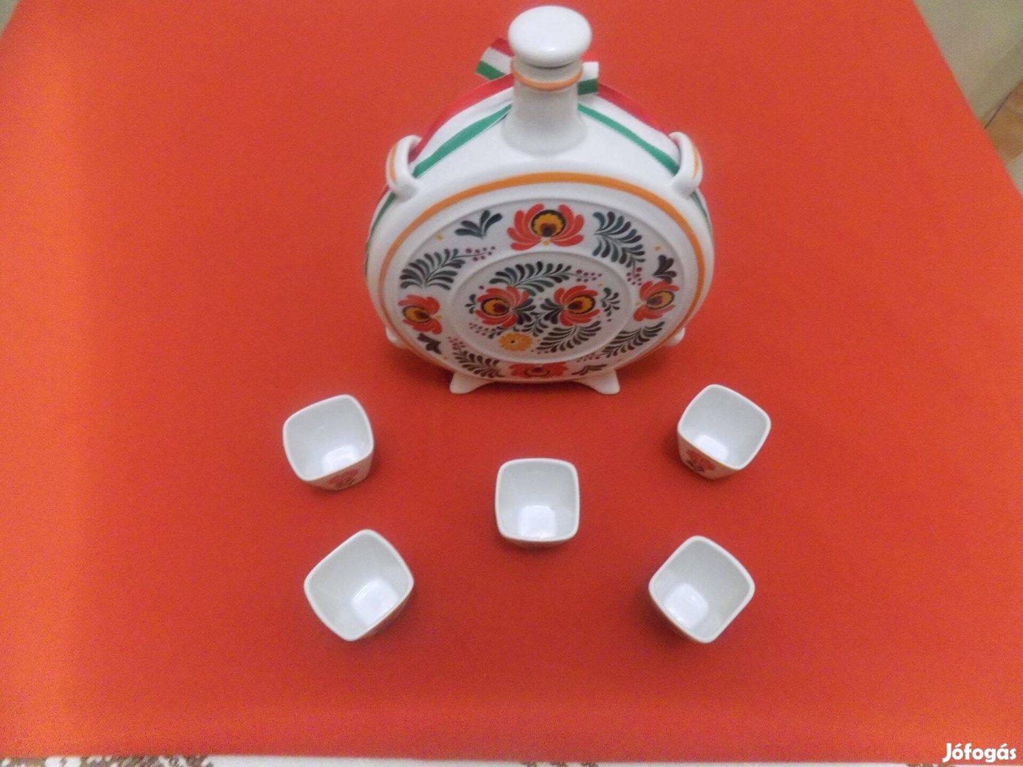 Hollóházi porcelán pálinkás készlet eladó