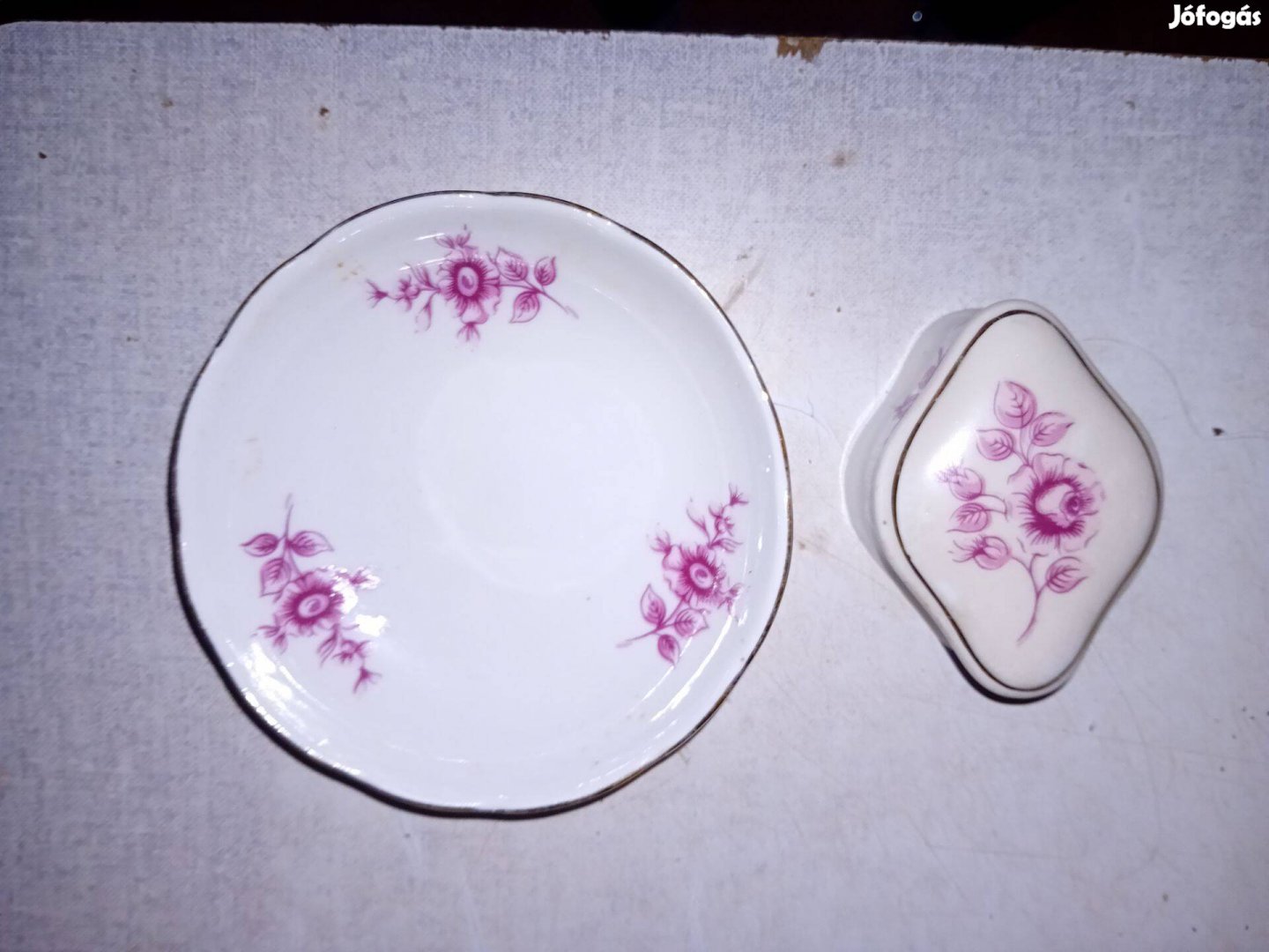Hollóházi porcelán tálka vagy bonbonier 80as évek