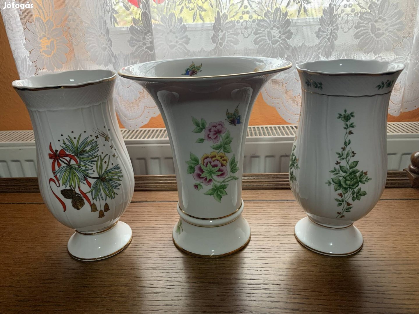 Hollóházi porcelán váza