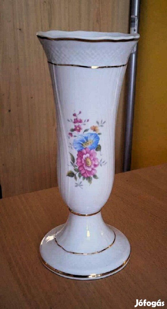 Hollóházi porcelán váza Pannónia 5102